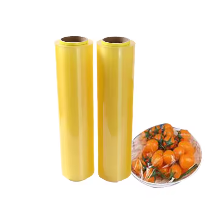 Super Clear Pvc Cling Film High Toughness Stretch Food Plastic Wrap for Food Package
